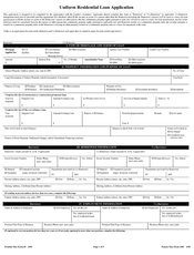 1003 - Uniform Residential Loan Application